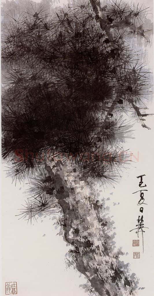 谢稚柳 松树 书画作品