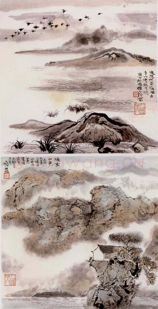 程十发 云间忆旧册 书画作品