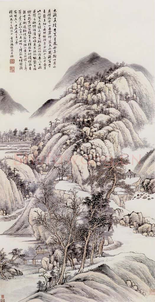 冯超然 山水 书画作品