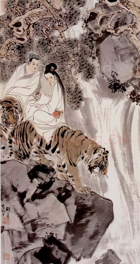 刘旦宅 山鬼 书画作品