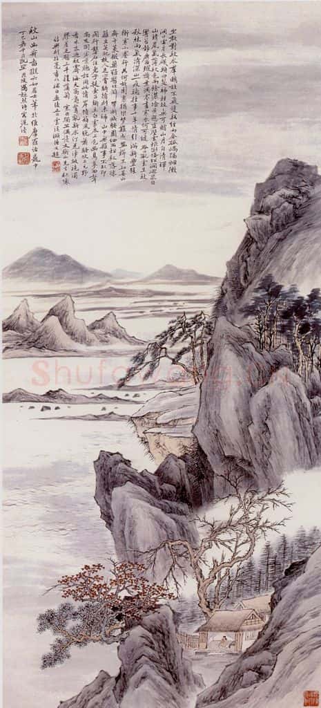 冯超然 山水 书画作品