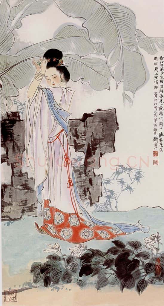 刘旦宅 宋人词意图 书画作品