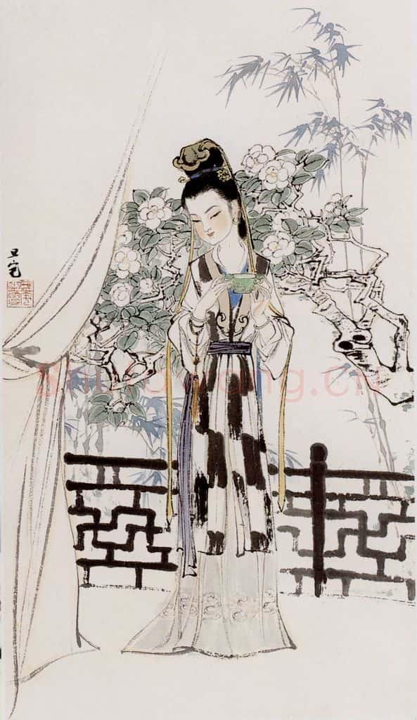  刘旦宅 金陵十二钗十二屏 书画作品