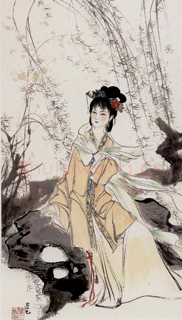  刘旦宅 金陵十二钗十二屏 书画作品