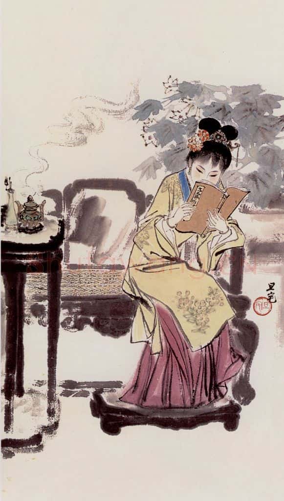 刘旦宅 金陵十二钗十二屏 书画作品