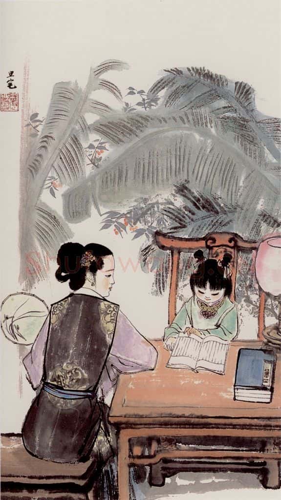 刘旦宅 金陵十二钗十二屏 书画作品