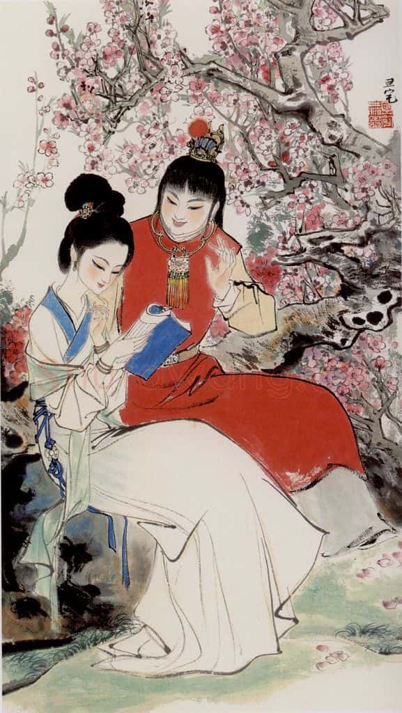 刘旦宅 金陵十二钗十二屏 书画作品