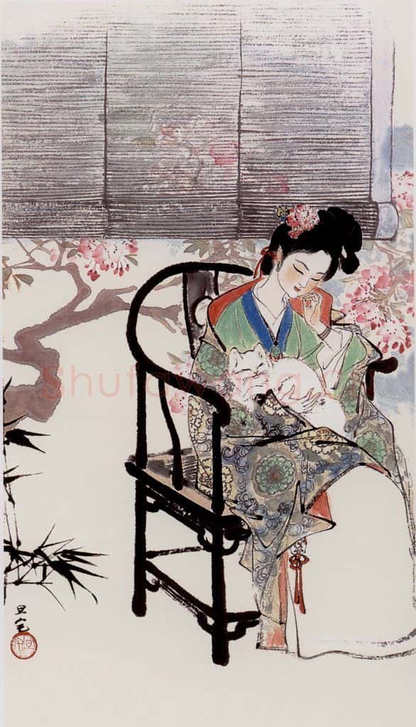 刘旦宅 金陵十二钗十二屏 书画作品