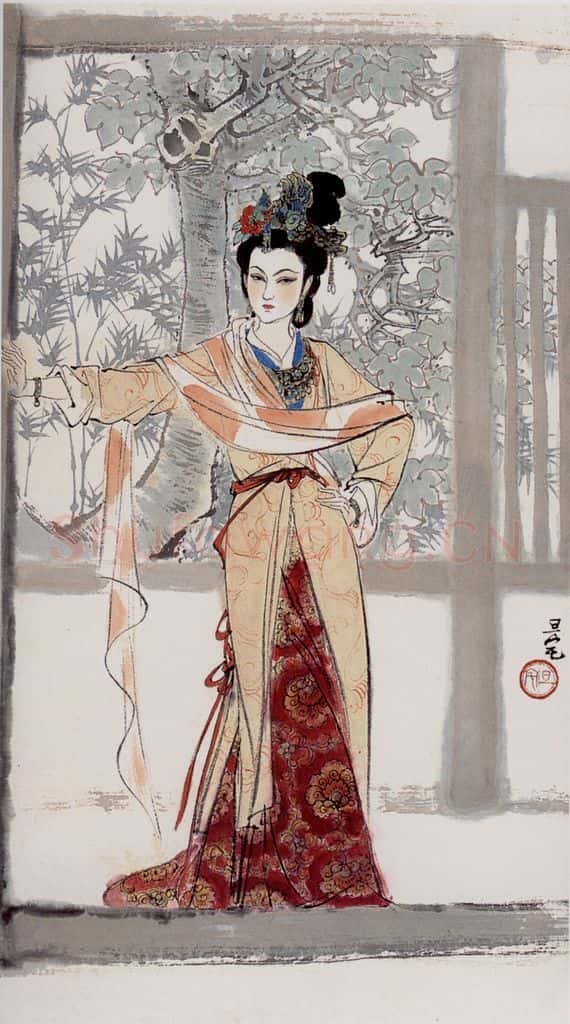 刘旦宅 金陵十二钗十二屏 书画作品