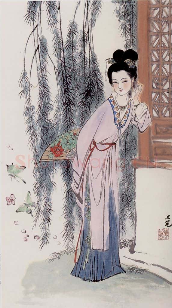  刘旦宅 金陵十二钗十二屏 书画作品