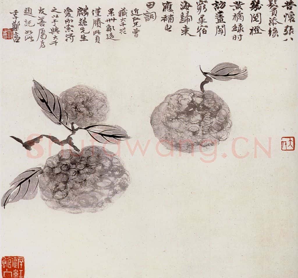  张大千 蔬果 书画作品