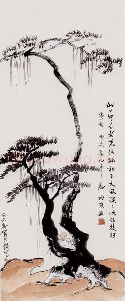 贺天健 人物 书画作品