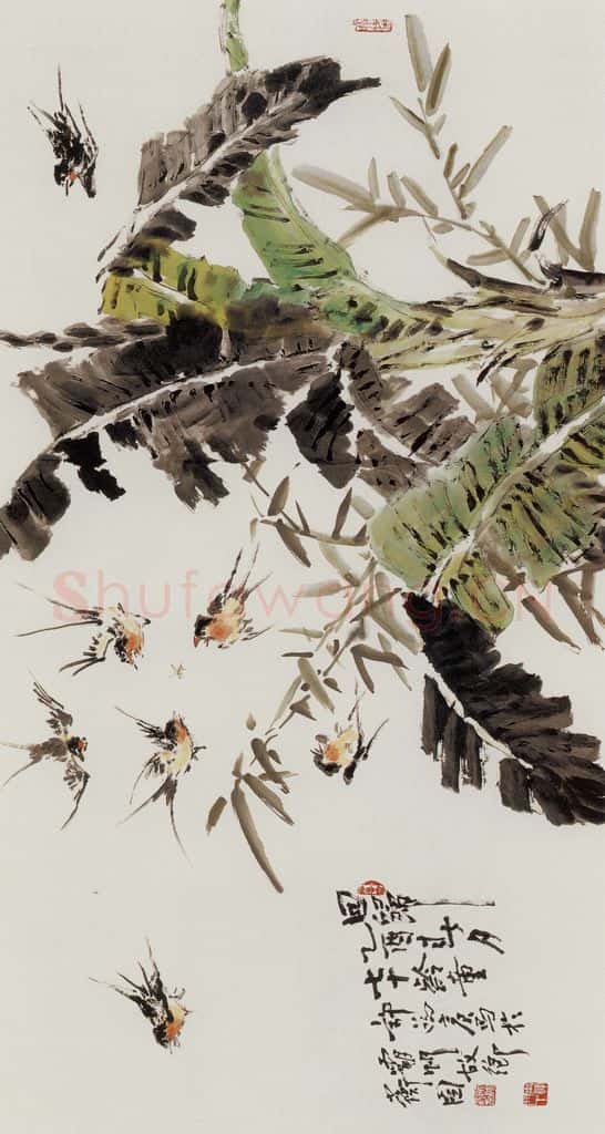 许鸿宾《回归》书画作品