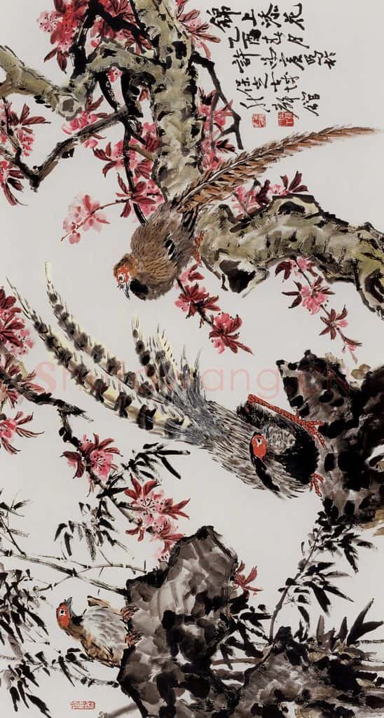  许鸿宾《锦上添花》书画作品