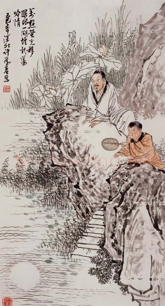  许鸿宾《万点萤光》书画作品