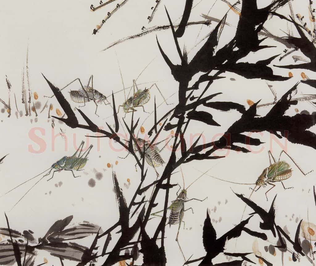  许鸿宾《娇姿纸上轻跳动》书画作品