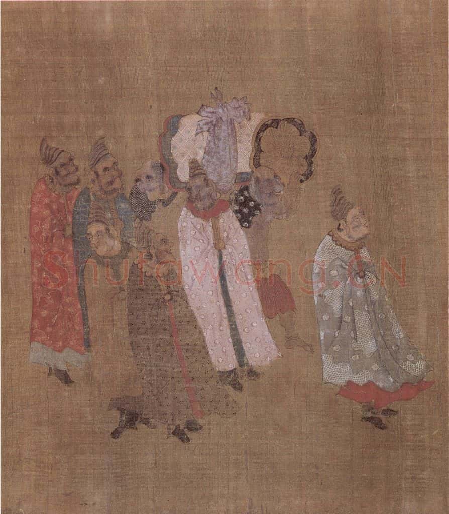 明 无款 诸夷职贡图轴(十帧) 书画作品
