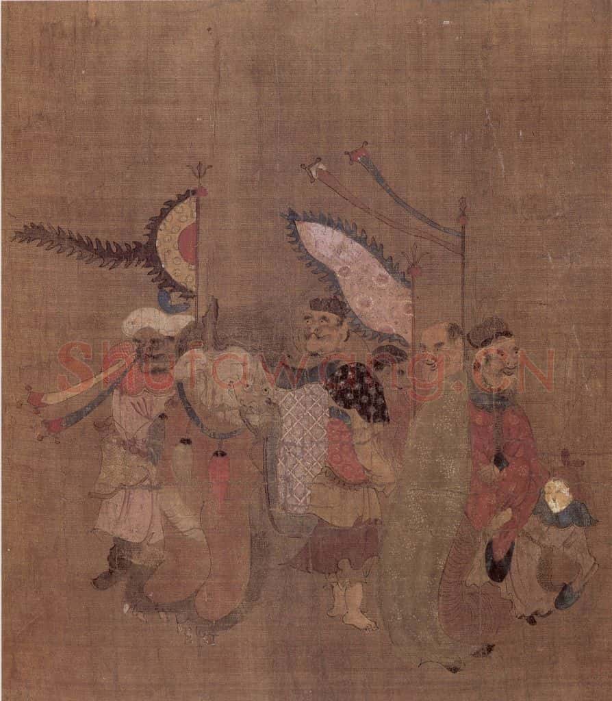 明 无款 诸夷职贡图轴(十帧) 书画作品