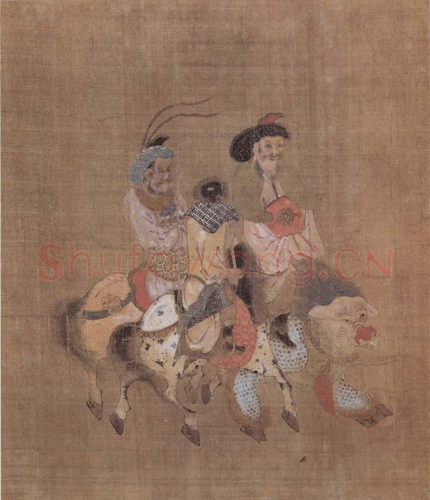 明 无款 诸夷职贡图轴 书画作品