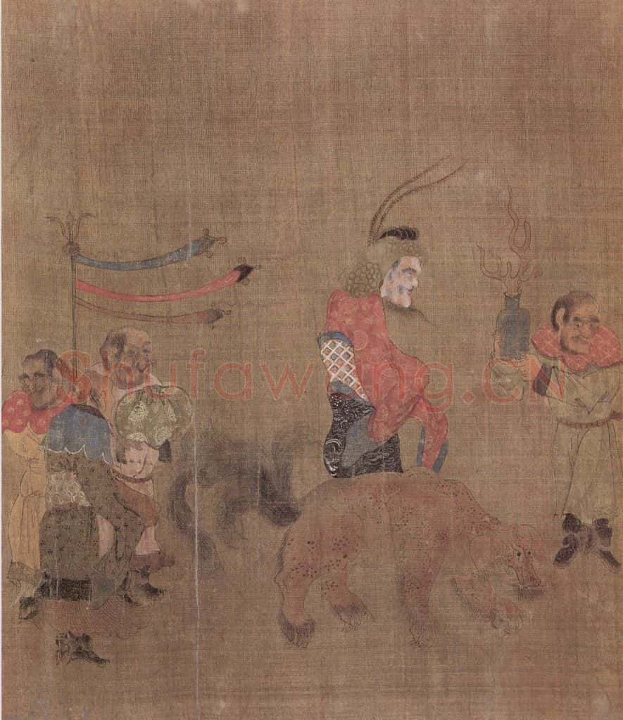 明 无款 诸夷职贡图轴 书画作品