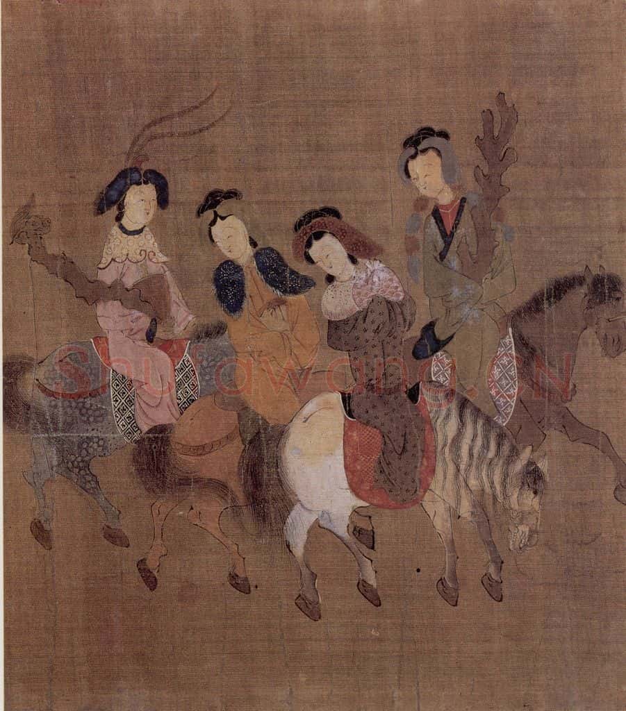 明 无款 诸夷职贡图轴 书画作品