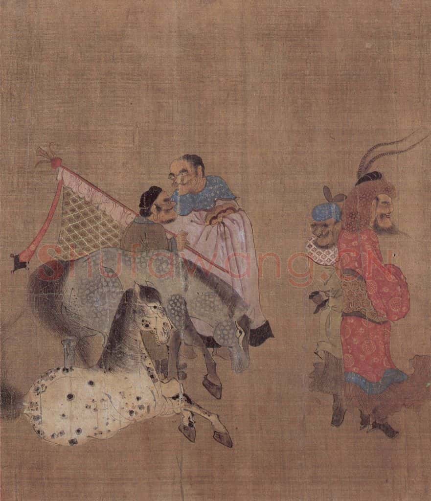 明 无款 诸夷职贡图轴 书画作品