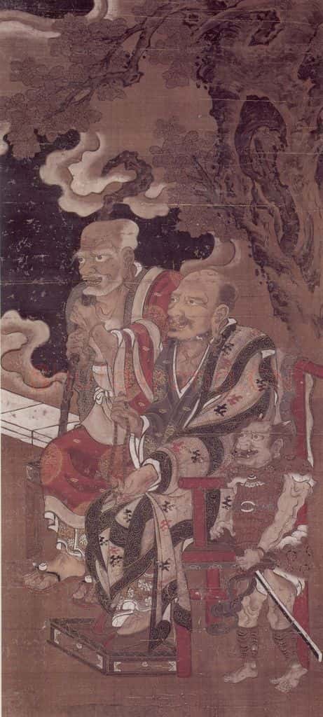 明 无款 十六罗汉像屏 书画作品