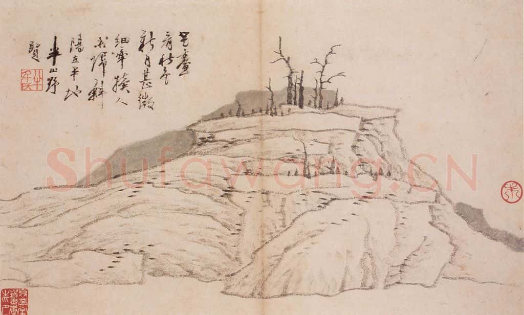 清 龚贤 山水册(六帧) 书画作品
