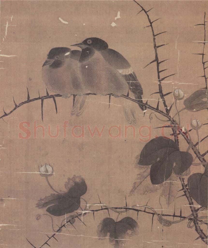 宋 无款 花鸟草虫册 书画作品