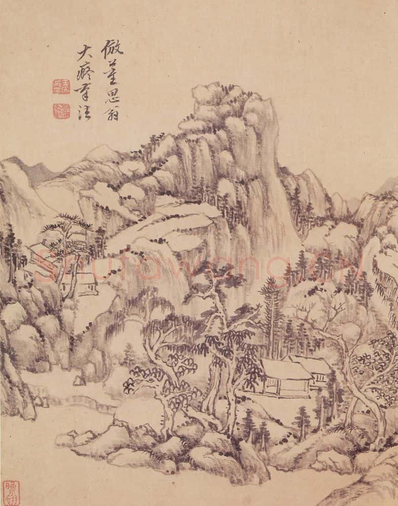 清 王原祁 仿古山水册(十帧) 书画作品
