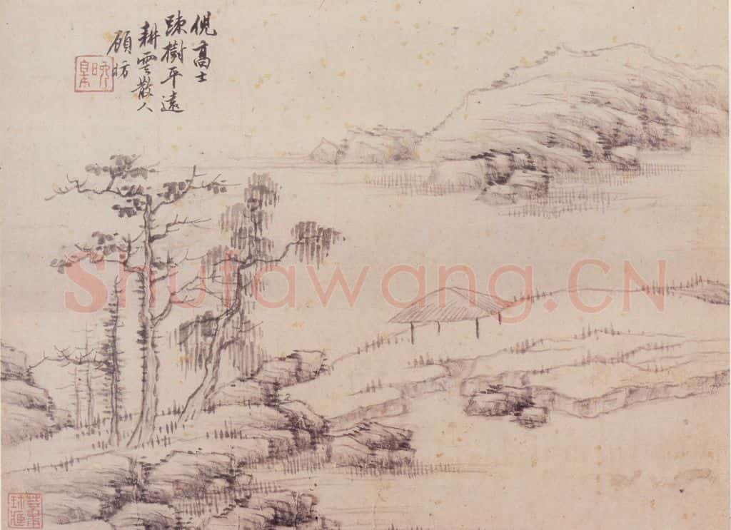 清 顾昉 仿古山水册(十二帧) 书画作品