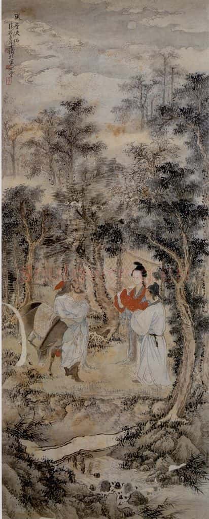徐燕孙《风尘侠侣》书画作品