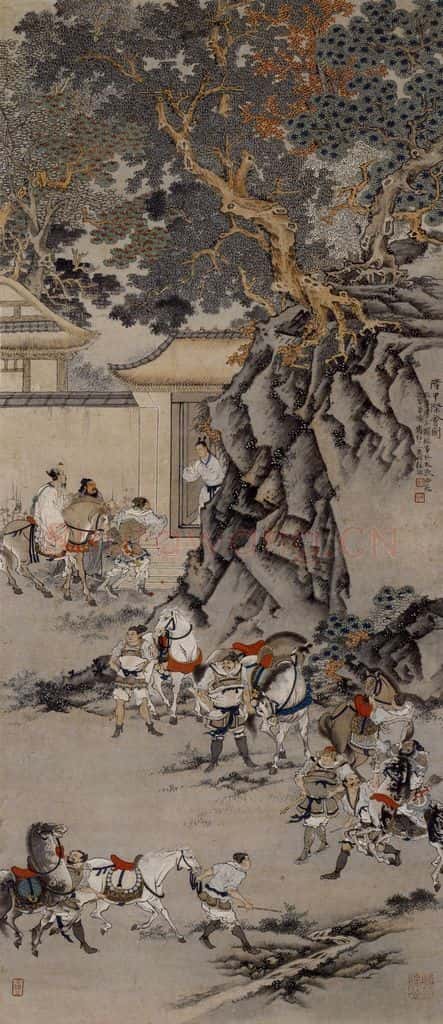 徐燕孙《隆中际会》书画作品