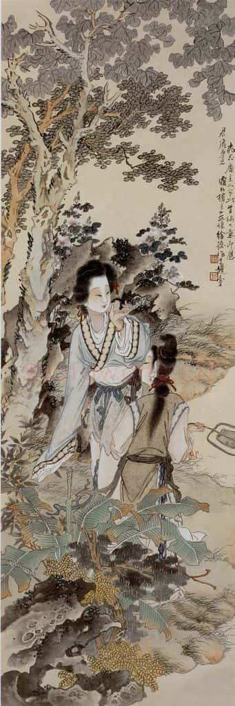 徐燕孙《双美图》书画作品