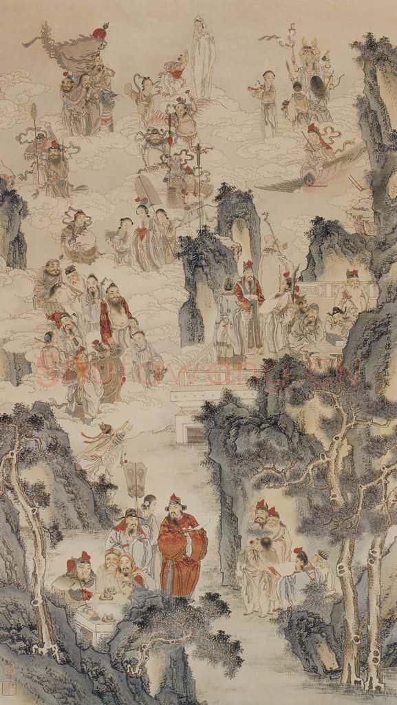 1935年 徐燕孙《福地洞天》书画作品