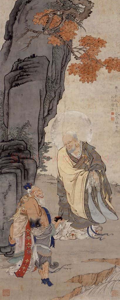 1936年 徐燕孙《罗汉图》书画作品