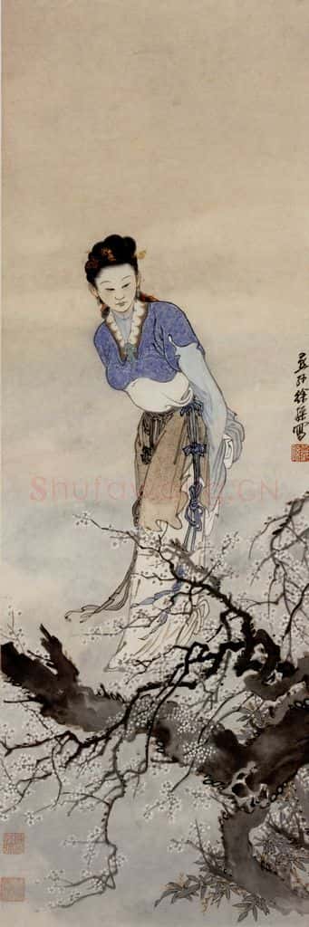 徐燕孙《踏雪寻梅》书画作品