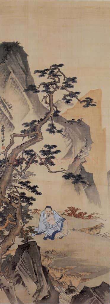 徐燕孙《松下高士图》书画作品