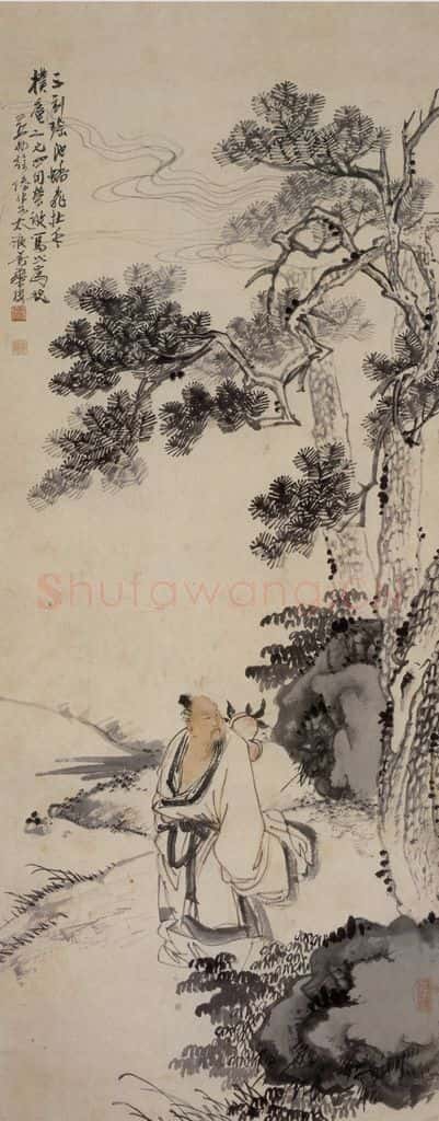 1937年 徐燕孙《瑶池蟠桃图》书画作品