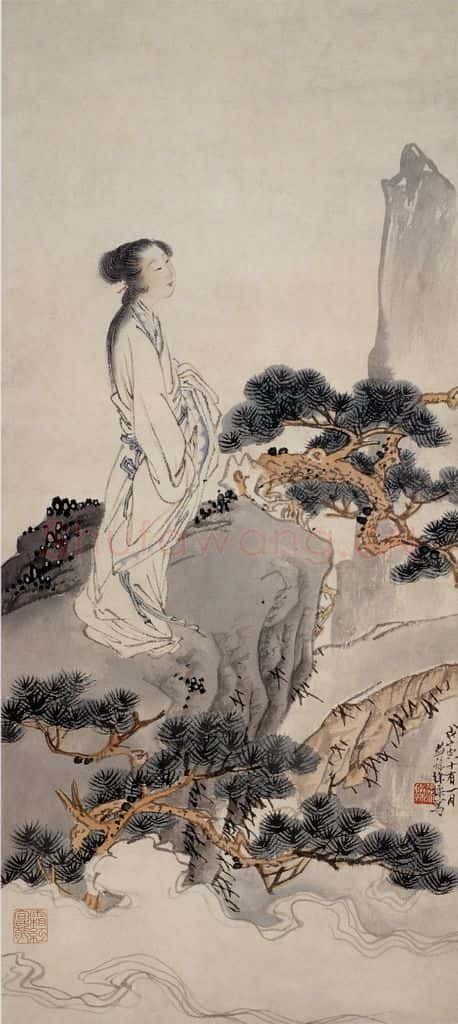 1938年 徐燕孙《览胜图》书画作品