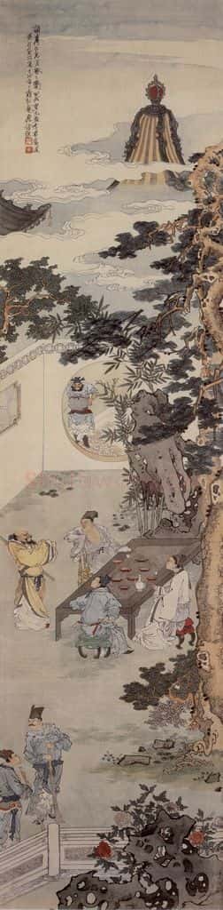 1914年 徐燕孙《紫钗记》书画作品