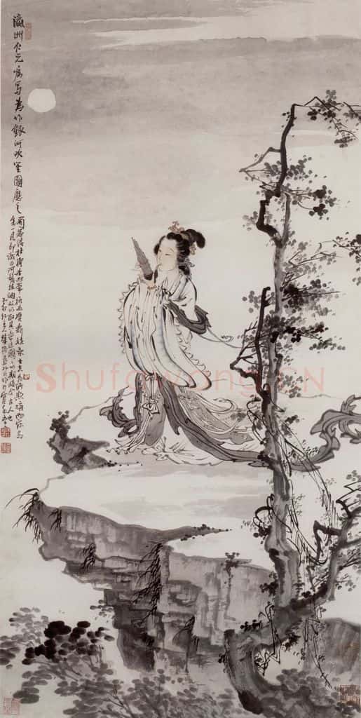 徐燕孙《银河吹笙》书画作品
