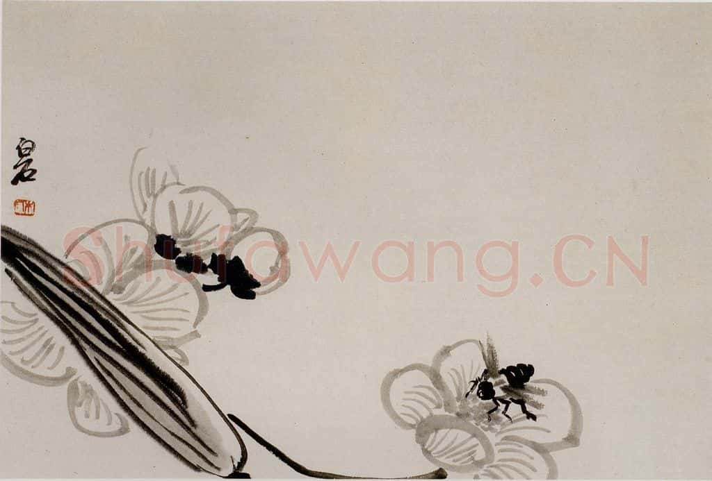 1924年 齐白石《花鸟鱼虫册页》书画作品