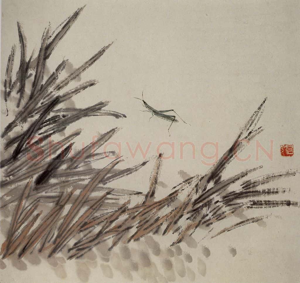 1924年 齐白石《草虫册页》书画作品