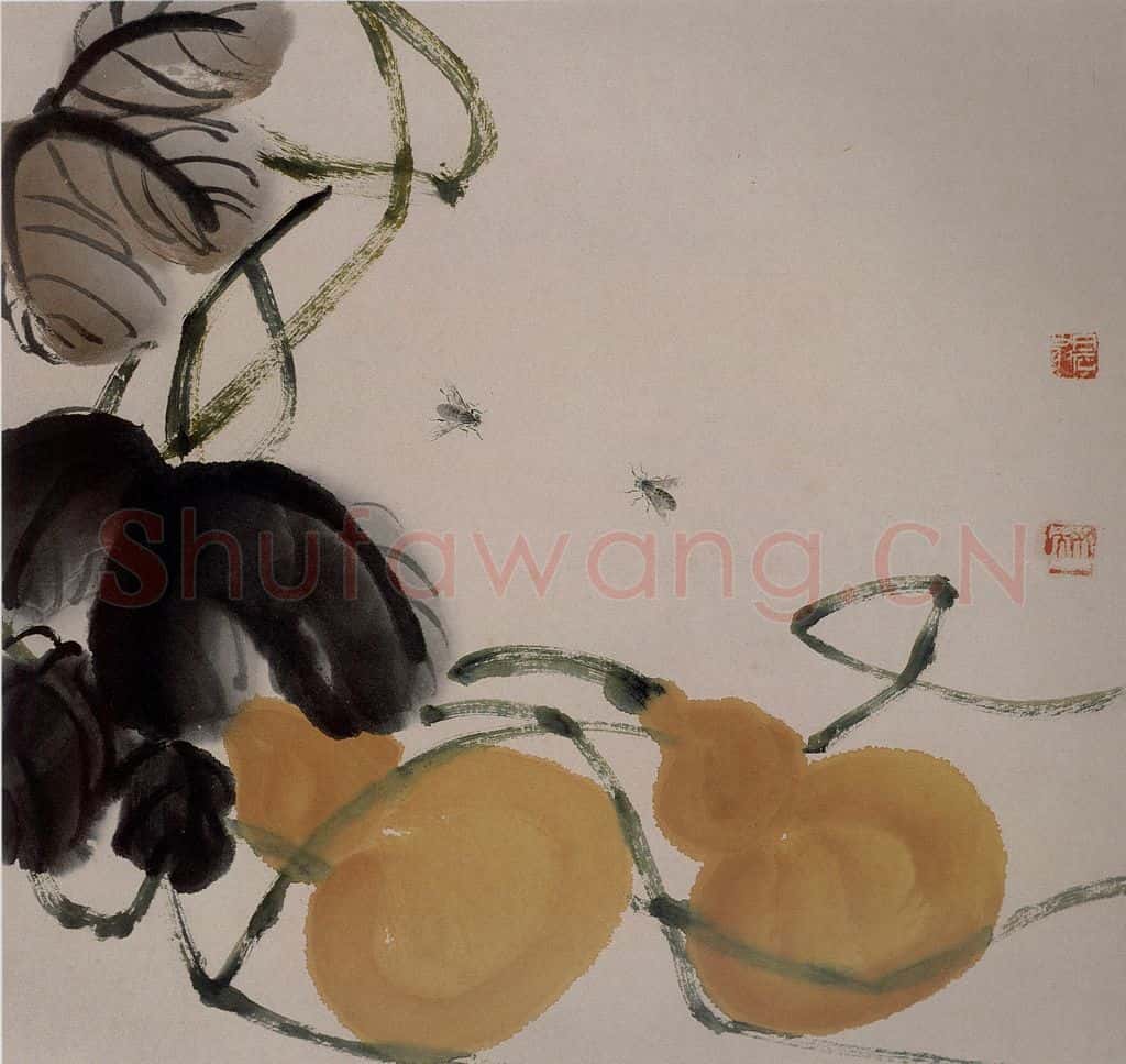 1924年 齐白石《草虫册页》书画作品