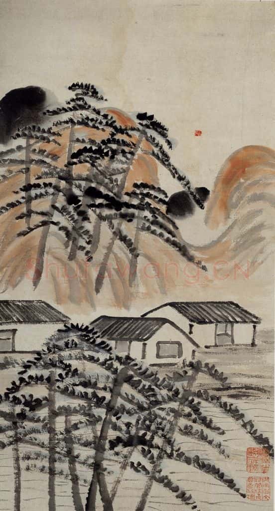 约1924年 齐白石《山水》书画作品