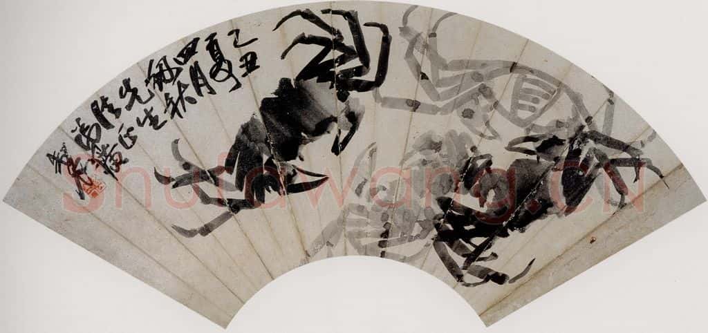 1925年 齐白石《螃蟹图》书画作品