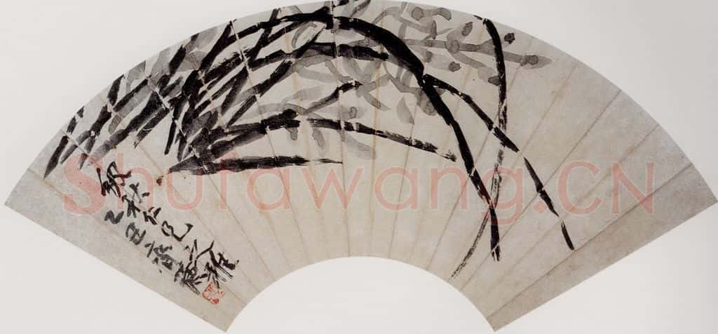 1925年 齐白石《籣花》书画作品