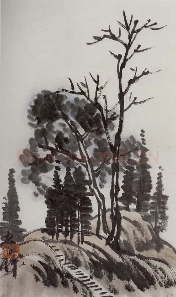 1921年 齐白石《山水册页》书画作品
