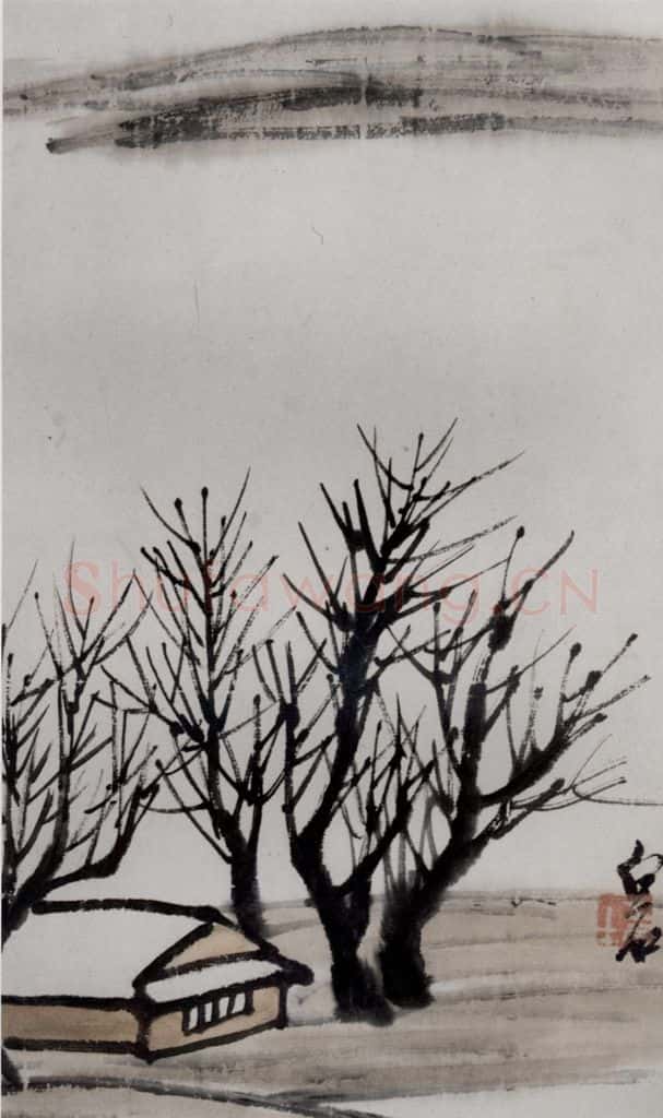 1921年 齐白石《山水册页》书画作品